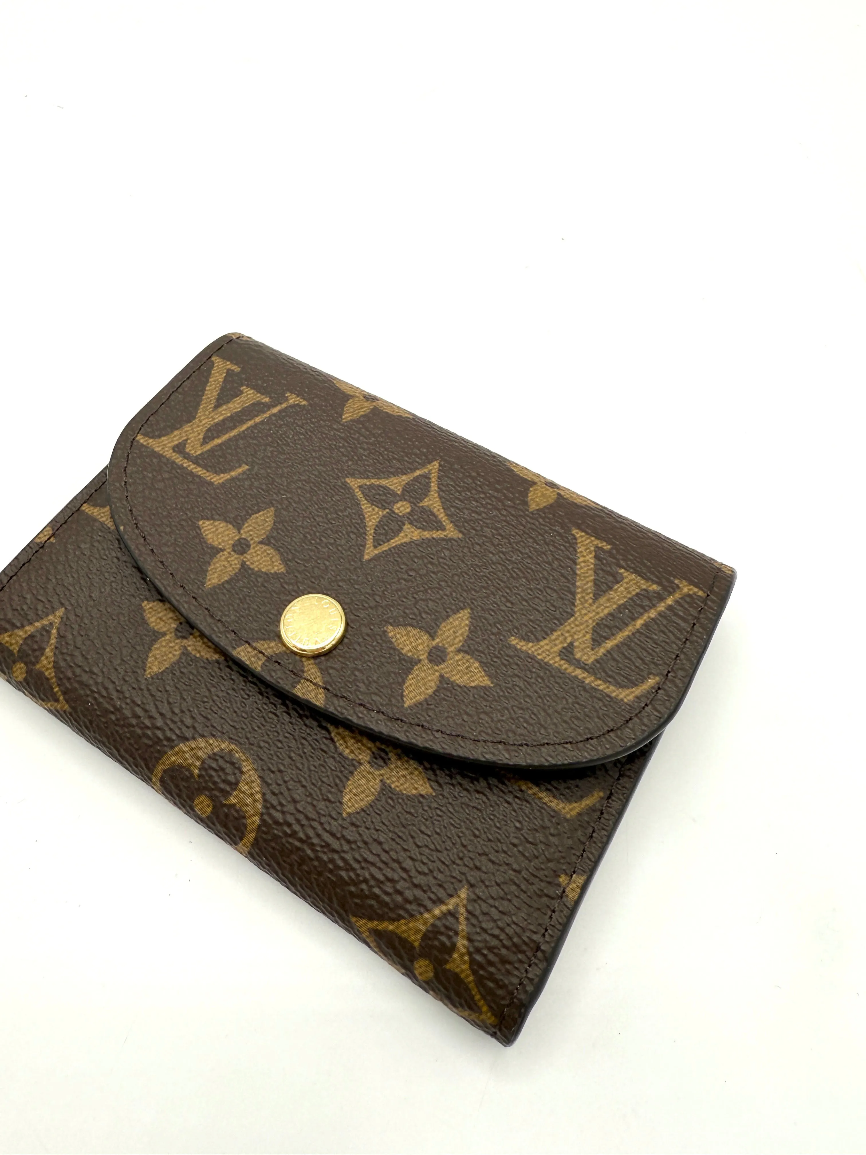 Burgundy Monogram Rosalie Compact Wallet