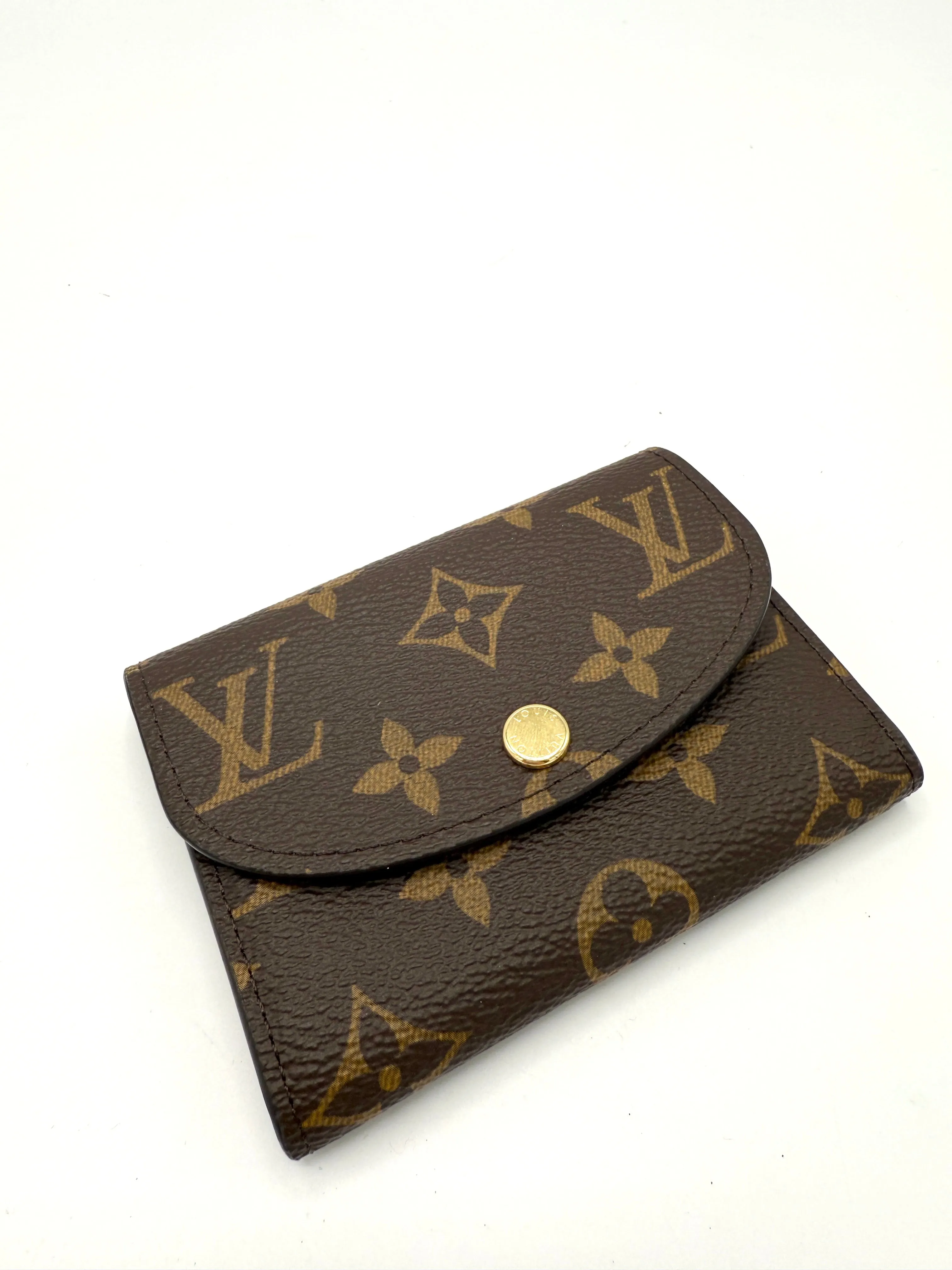 Burgundy Monogram Rosalie Compact Wallet