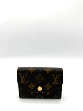 Burgundy Monogram Rosalie Compact Wallet