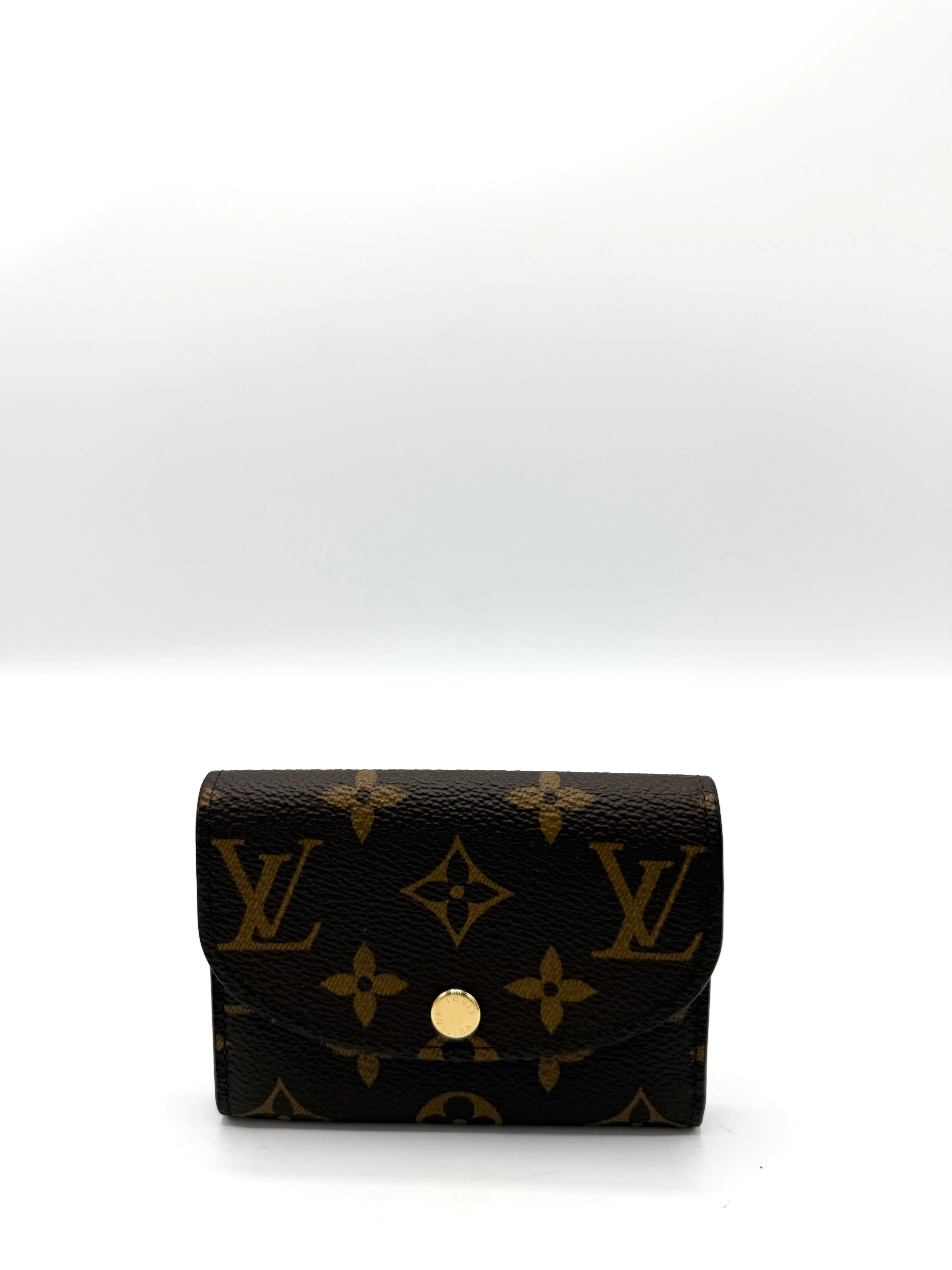 Burgundy Monogram Rosalie Compact Wallet