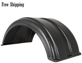 Buyers Full Radius Poly Fender Kit 16.5" with Mounting Brackets