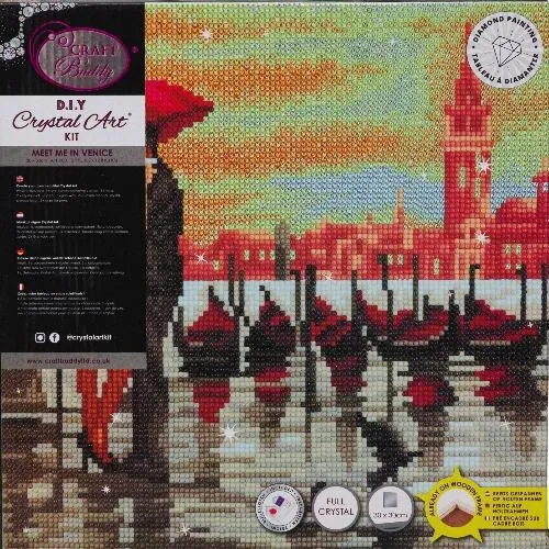 CAK-A145M: "Meet Me In Venice" 30x30cm Crystal Art Kit