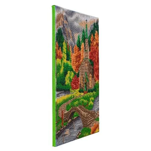 CAK-A149L: "Church by the River" 40x50cm Crystal Art Kit