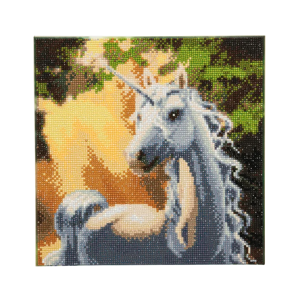 CAK-A34: "Sunshine Unicorn " Framed Crystal Art Kit 30 x 30cm (Medium)