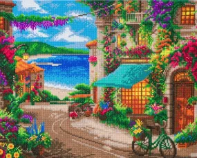 CAK-TK6L: "Italian Café"" 40x50cm Crystal Art Kit  THOMAS KINKADE"
