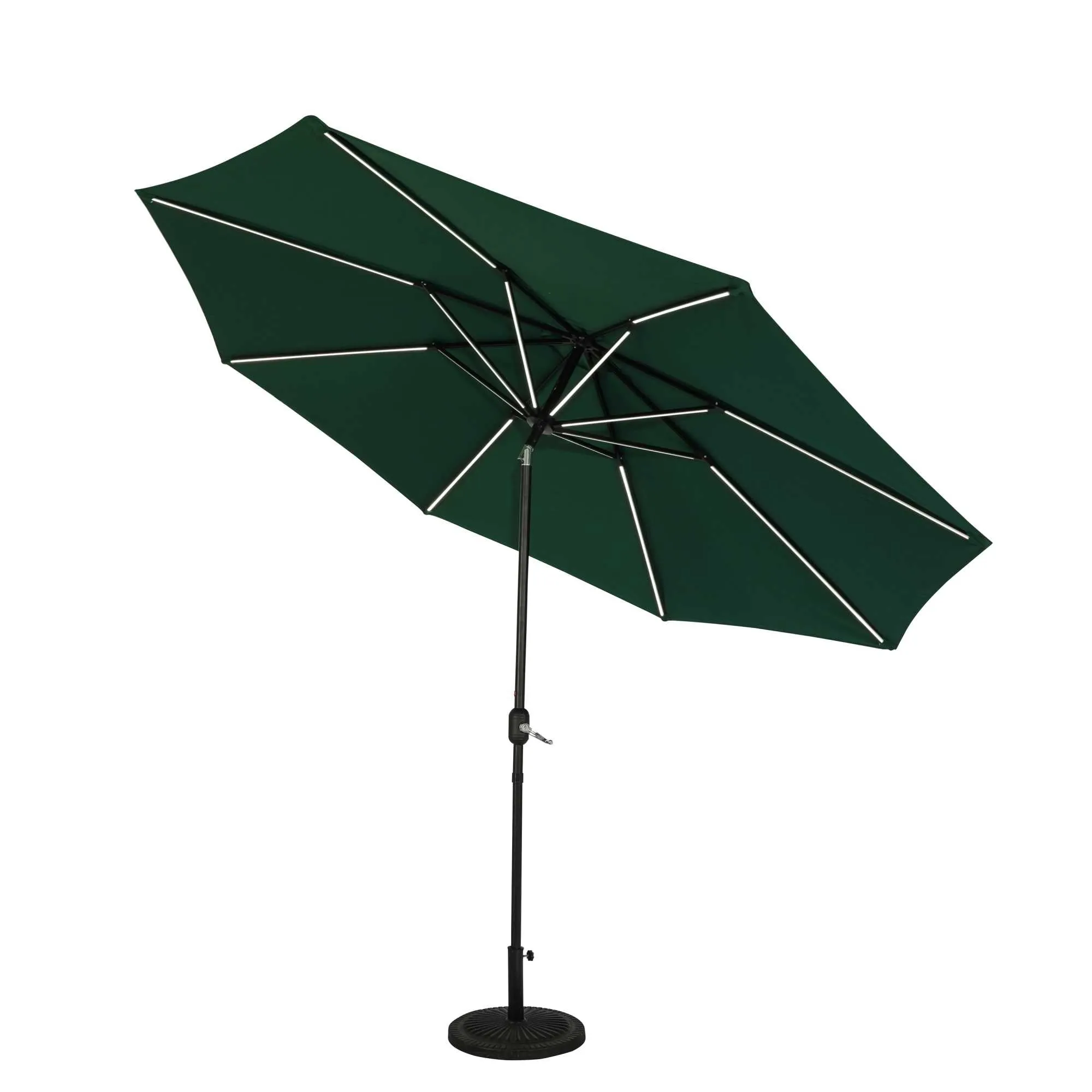 Calypso Fiesta 11-ft Octagonal Market Umbrella with Solar LED Lights - Breez-Tex