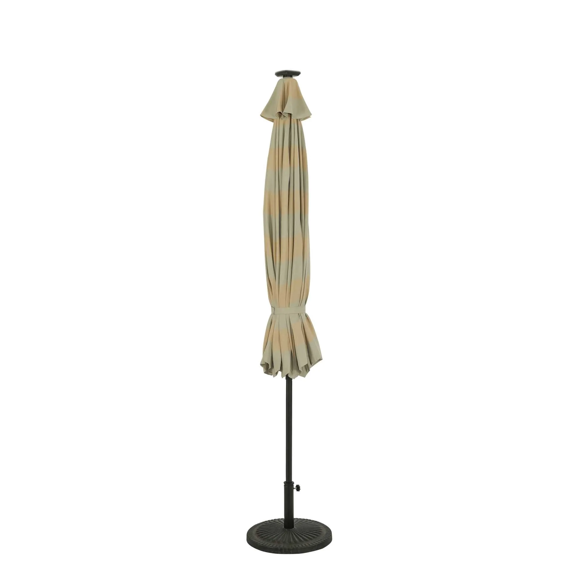 Calypso Fiesta 11-ft Octagonal Market Umbrella with Solar LED Lights - Breez-Tex