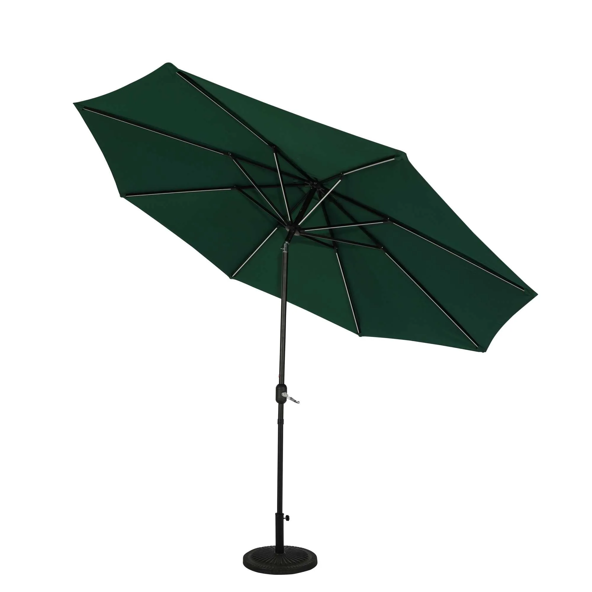 Calypso Fiesta 11-ft Octagonal Market Umbrella with Solar LED Lights - Breez-Tex