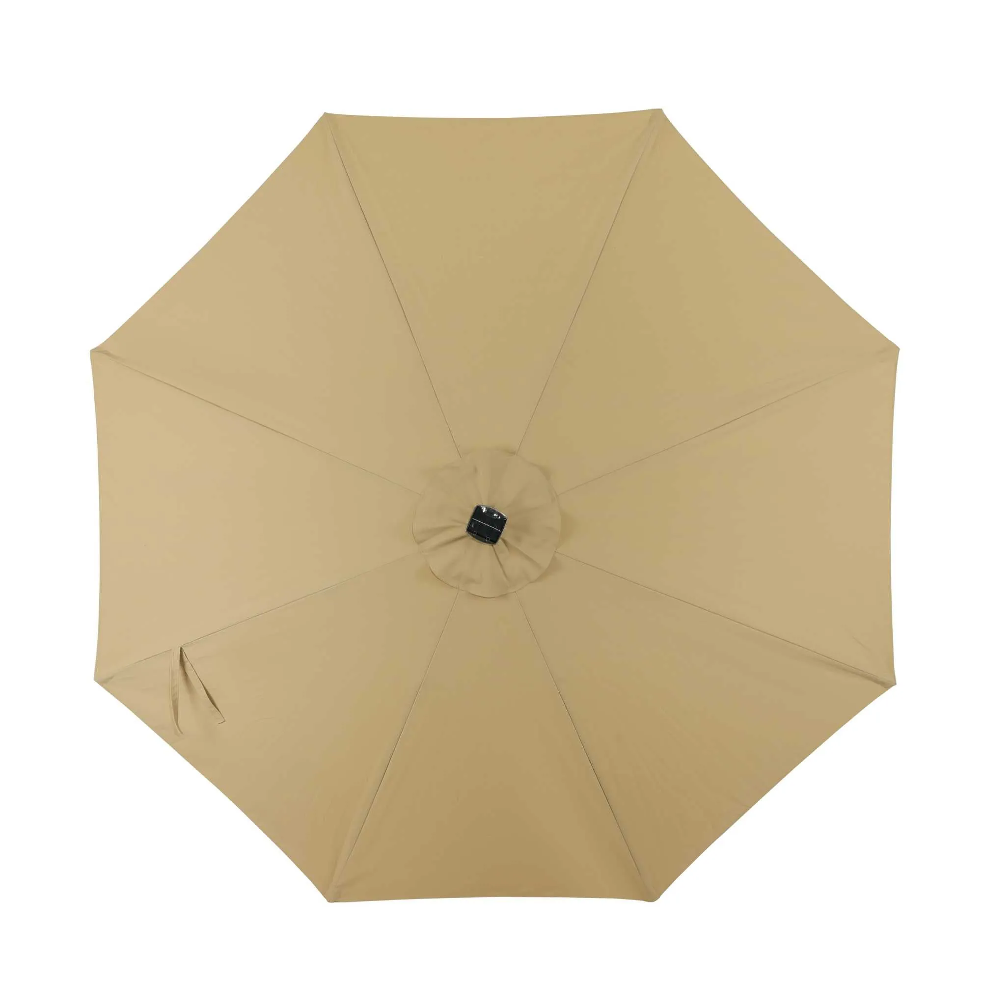 Calypso Fiesta 11-ft Octagonal Market Umbrella with Solar LED Lights - Breez-Tex