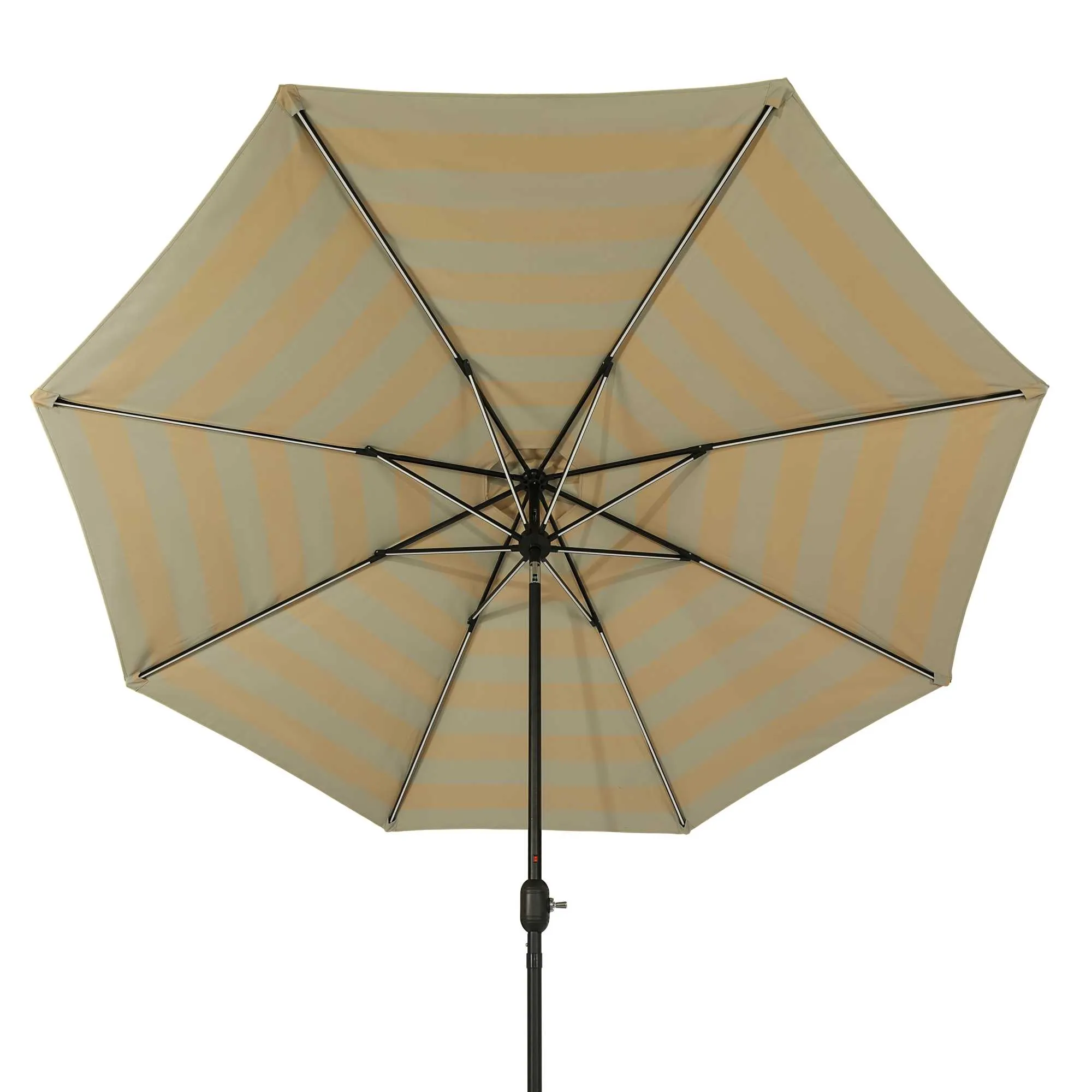 Calypso Fiesta 11-ft Octagonal Market Umbrella with Solar LED Lights - Breez-Tex