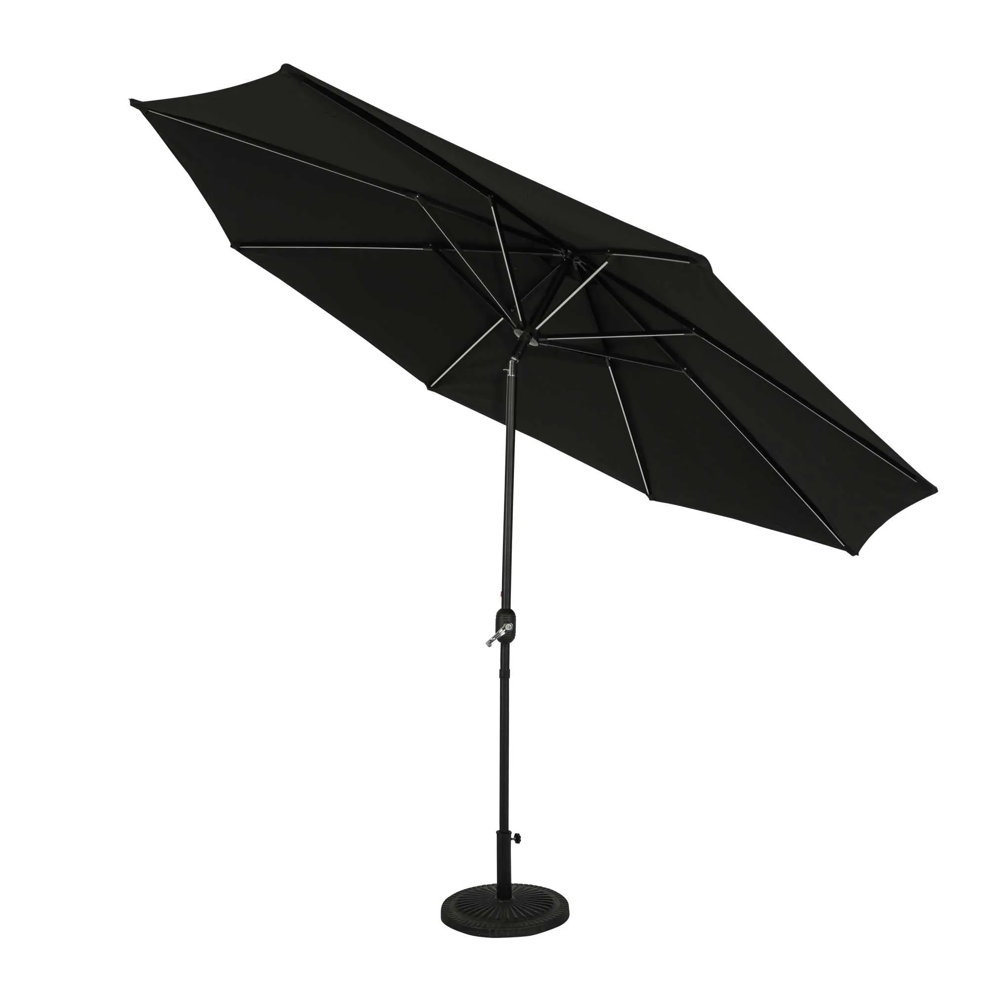 Calypso Fiesta 11-ft Octagonal Market Umbrella with Solar LED Lights - Breez-Tex
