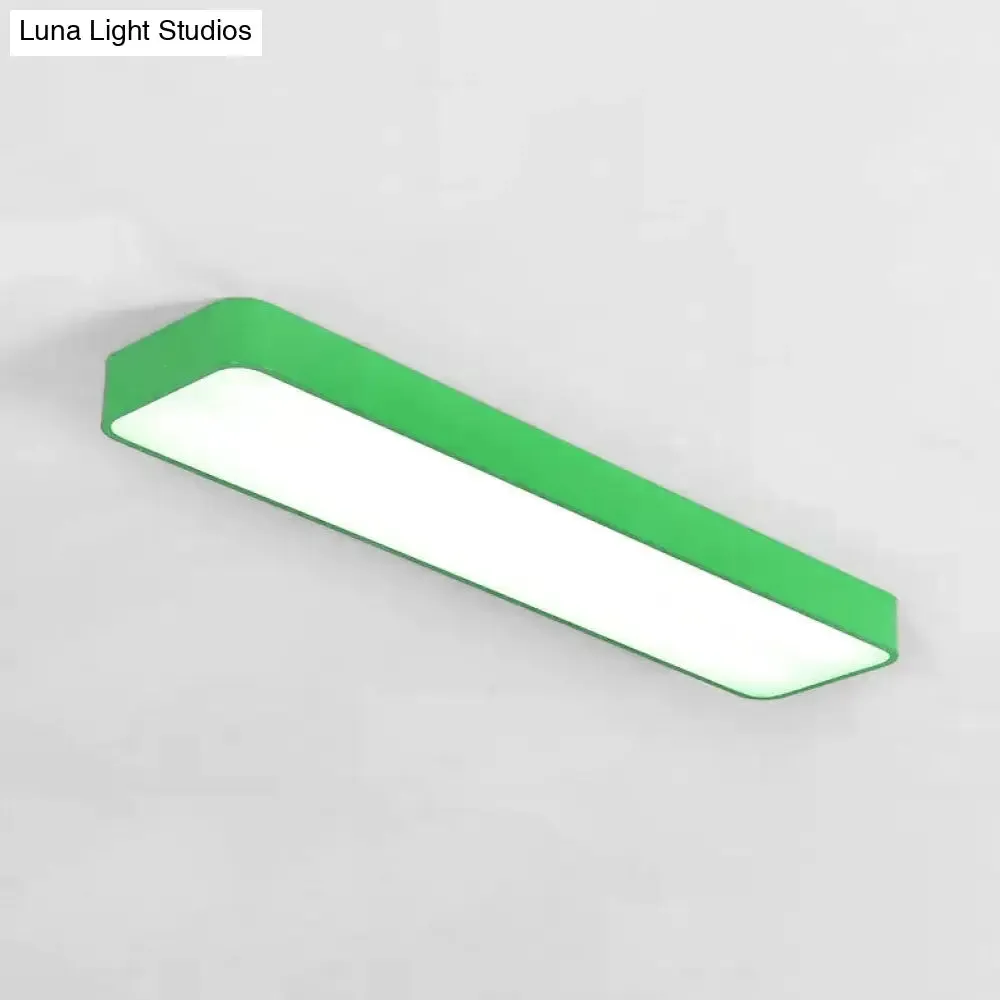 Candy Colored LED Ceiling Lamp for Baby and Kids' Bedroom - Acrylic Linear Mount