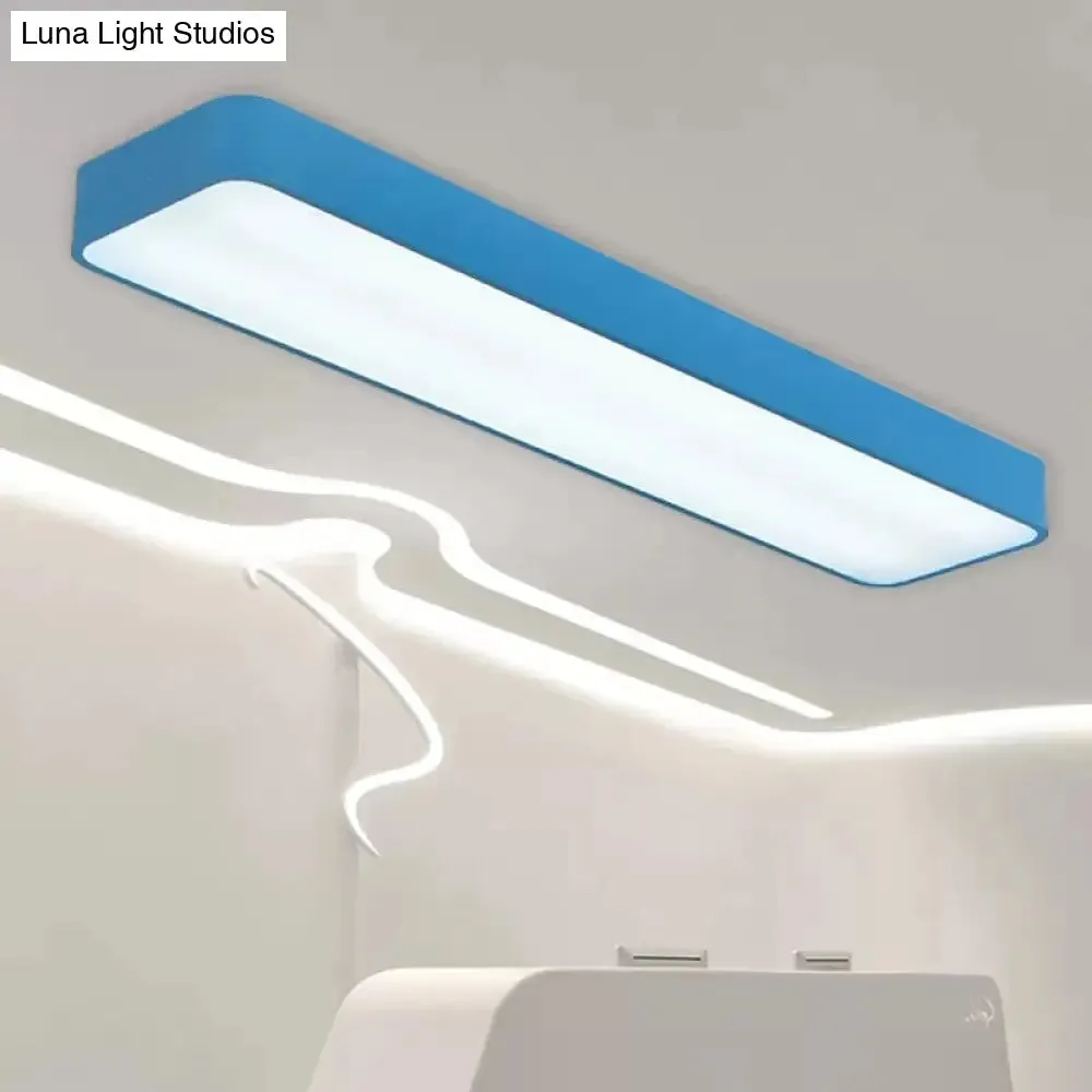 Candy Colored LED Ceiling Lamp for Baby and Kids' Bedroom - Acrylic Linear Mount