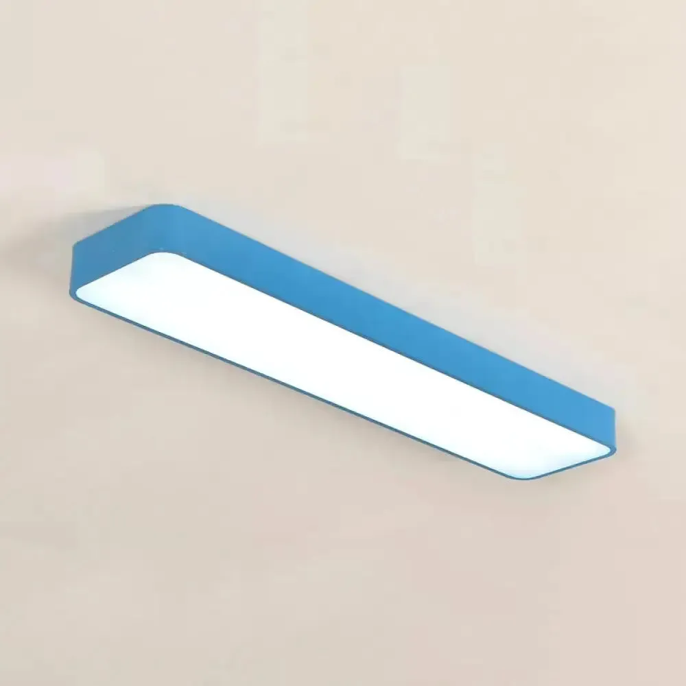 Candy Colored LED Ceiling Lamp for Baby and Kids' Bedroom - Acrylic Linear Mount