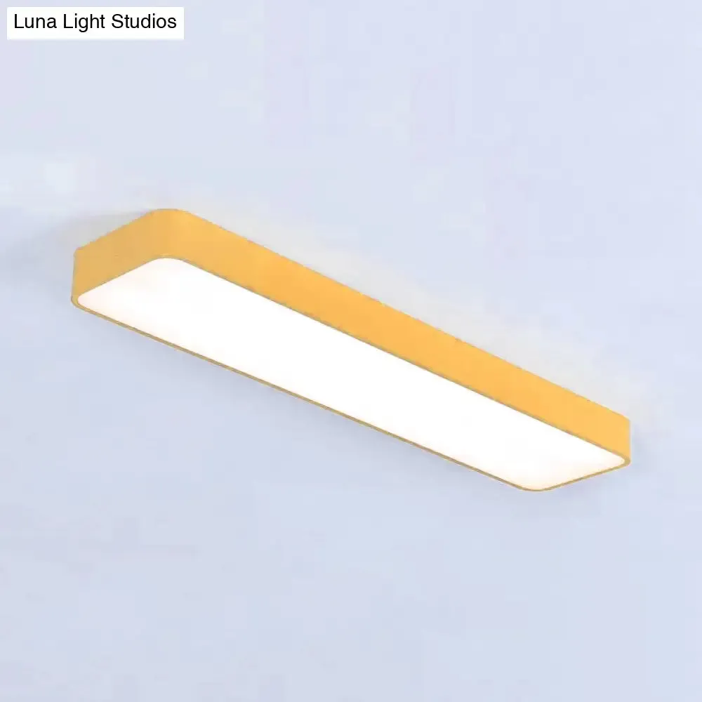 Candy Colored LED Ceiling Lamp for Baby and Kids' Bedroom - Acrylic Linear Mount