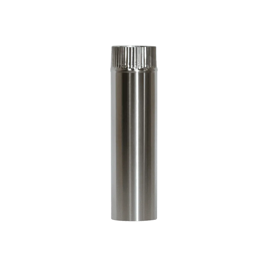 CB-3012-SS 3" Stainless Steel Double Wall Flue Pipe, 12" Long