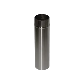 CB-3012-SS 3" Stainless Steel Double Wall Flue Pipe, 12" Long