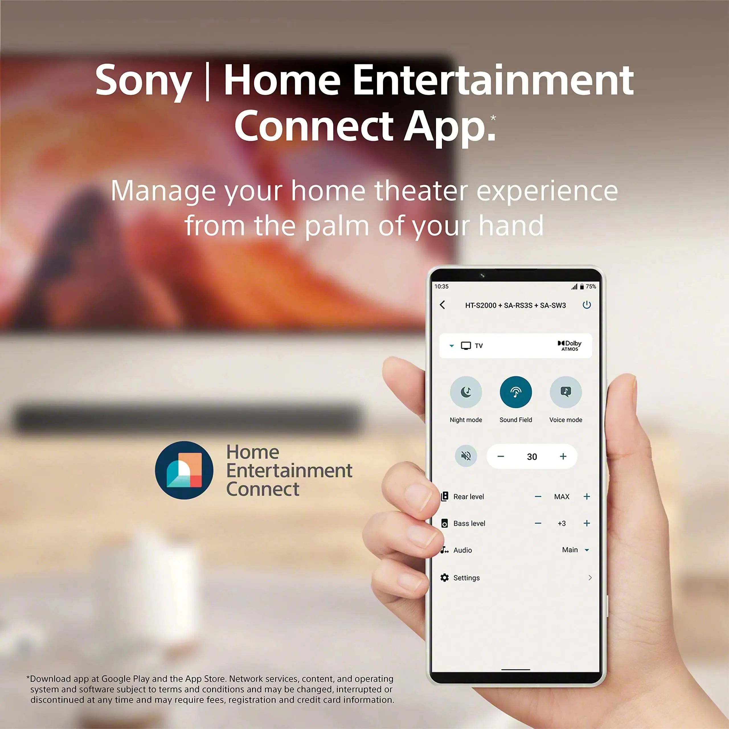 Certified Refurbished - Sony HT-S2000: 3.1ch Dolby Atmos/DTS:X Soundbar Surround Sound