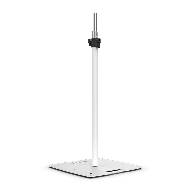 Chauvet FLEXSTANDWHT Flatbase Speaker/Lighting Stand, White, 4.8-8ft, 150lb Load Capacity