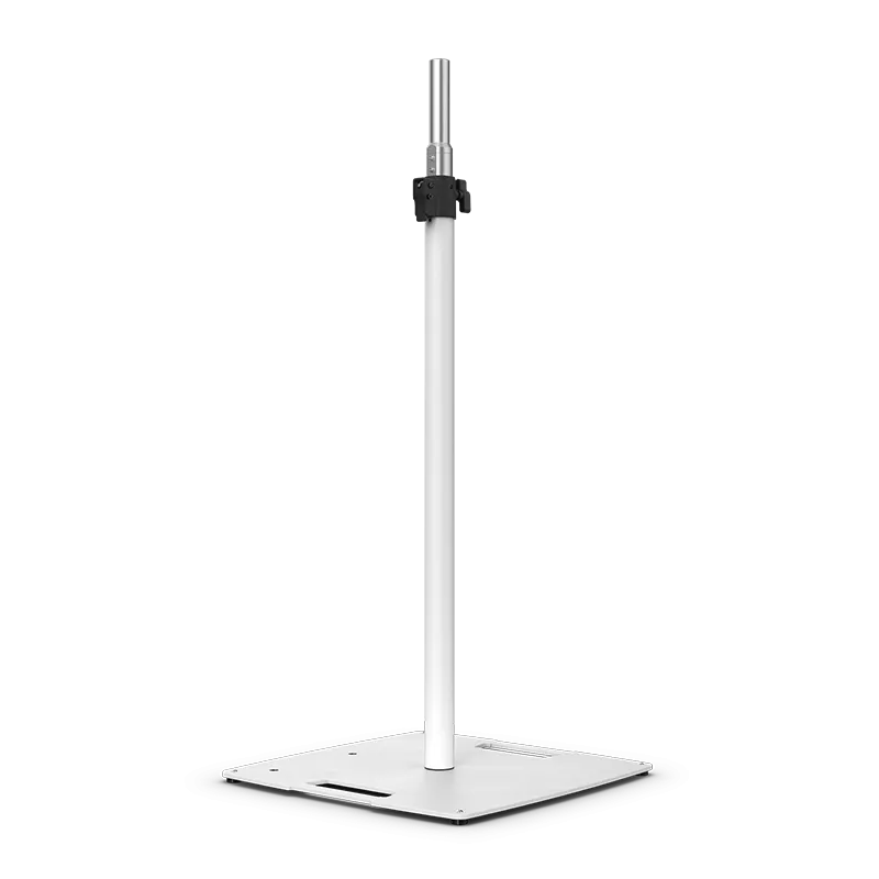 Chauvet FLEXSTANDWHT Flatbase Speaker/Lighting Stand, White, 4.8-8ft, 150lb Load Capacity
