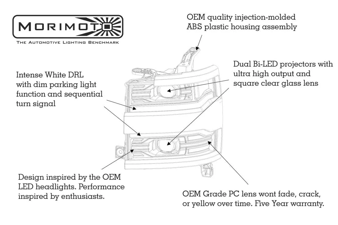 Chevrolet Silverado HD (15-19): XB LED Headlights