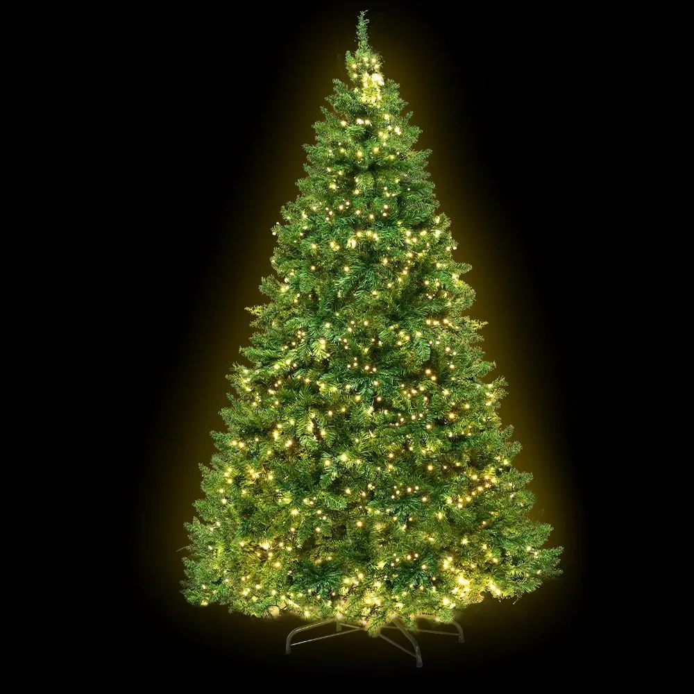 Christmas Tree 1.8M With 874 LED Lights Warm White Green