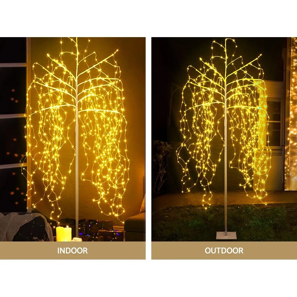 Christmas Tree 2.1M 600 LED Trees With Lights Warm White