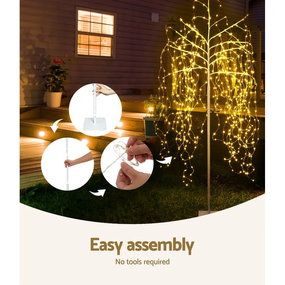 Christmas Tree 2.1M 600 LED Trees With Lights Warm White