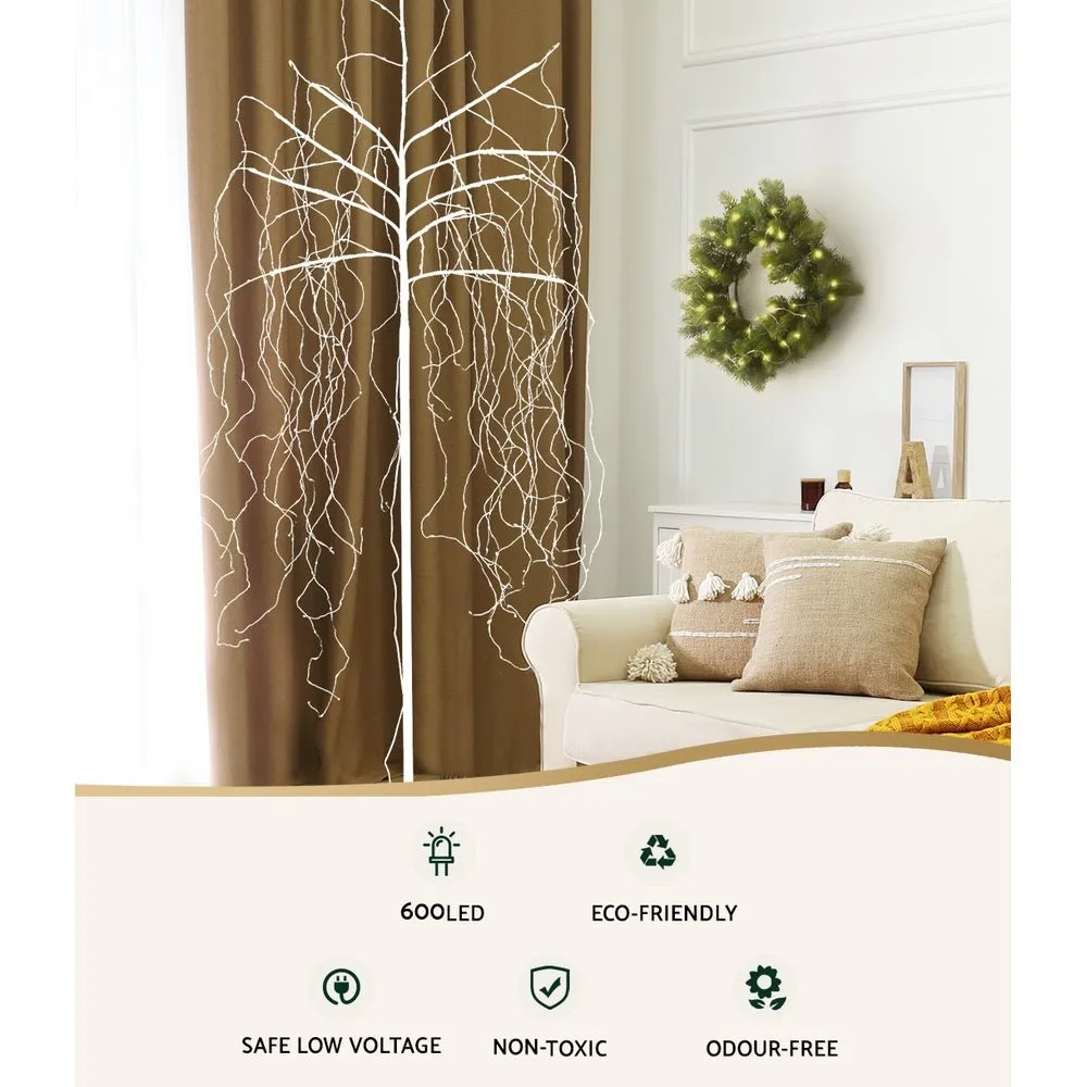 Christmas Tree 2.1M 600 LED Trees With Lights Warm White