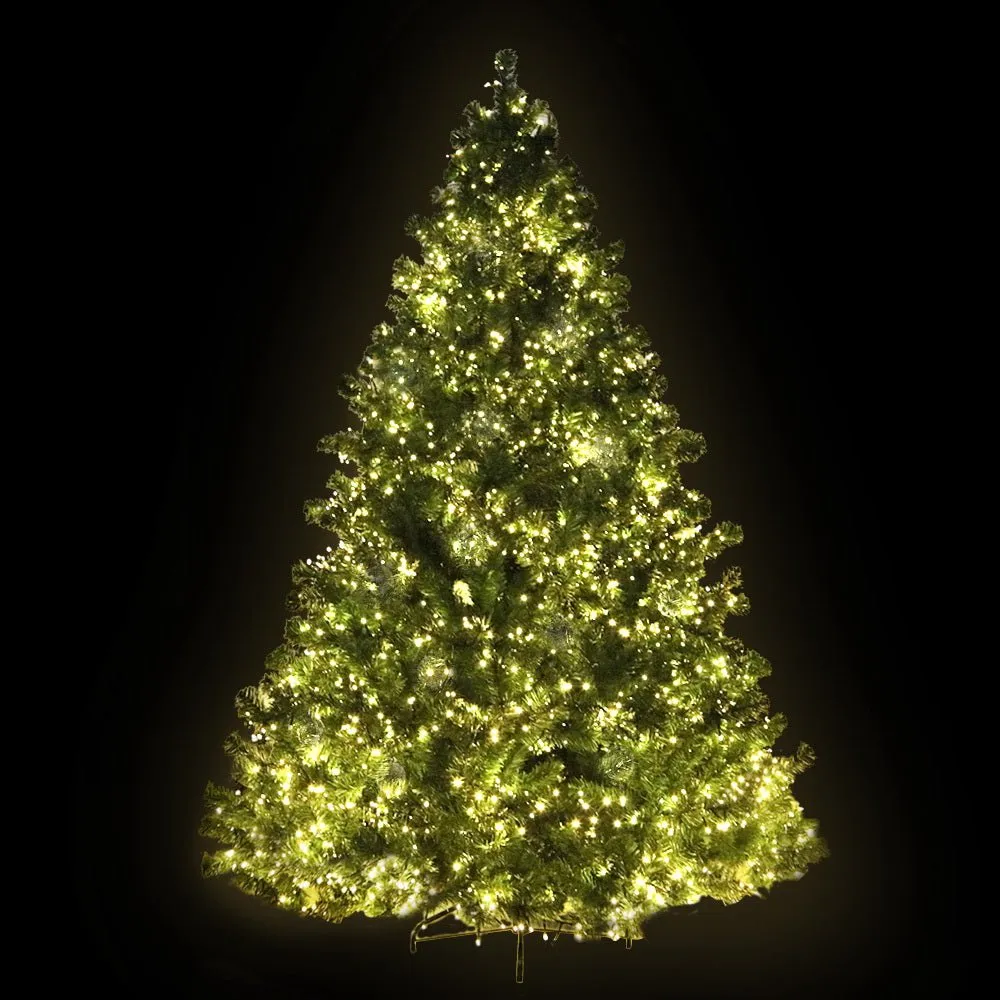 Christmas Tree 2.1M Xmas Tree with 3000 LED Lights Warm White
