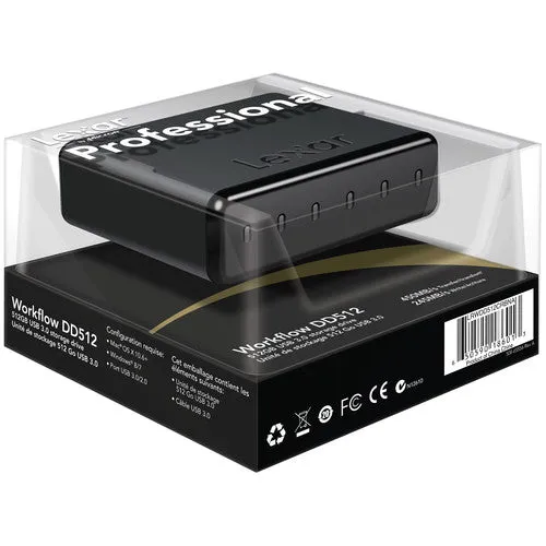 [CLEARANCE] Lexar Professional Workflow Data Storage Drive with up to 512GB Capacity LRWDD512CRBNA