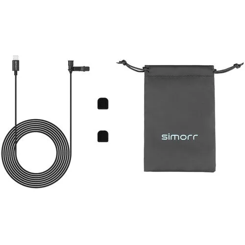 [CLEARANCE] Simorr by SmallRig Wave L3 Lavalier Microphone Made for Lightning Devices Perfect for Interviews, Vlogging and Broadcast | Model - 3453