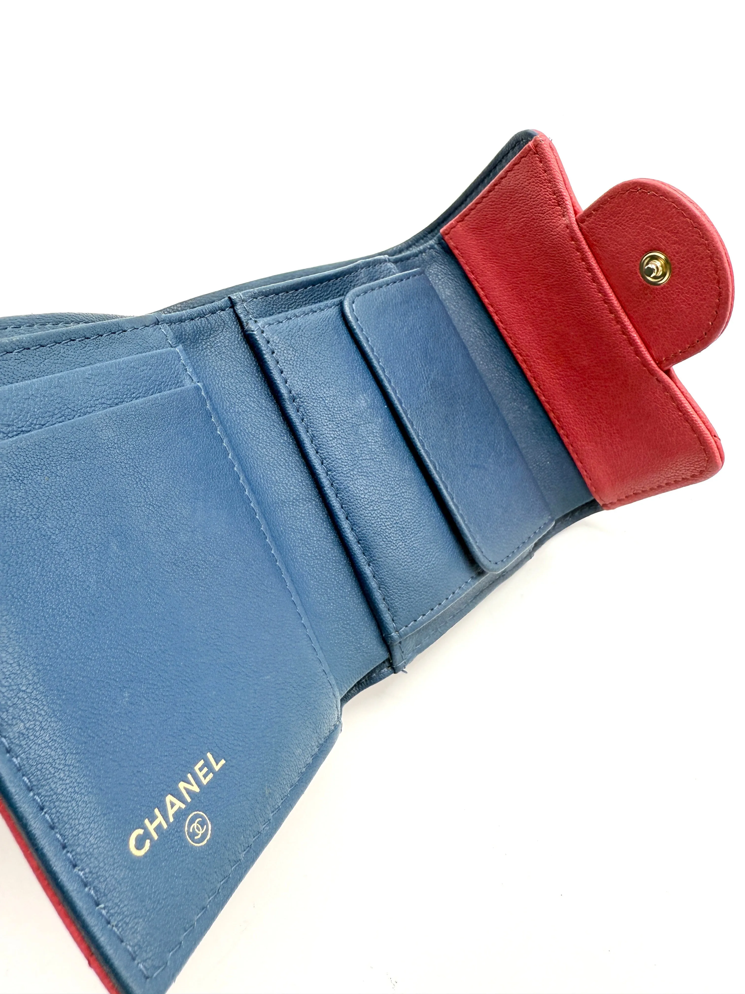 Coral Chevron GHW Reissue Compact Wallet