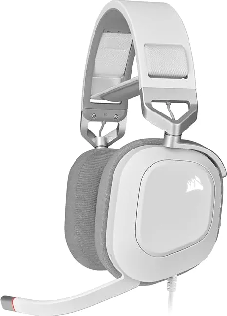 Corsair HS80 RGB Wired Gaming Headset - White
