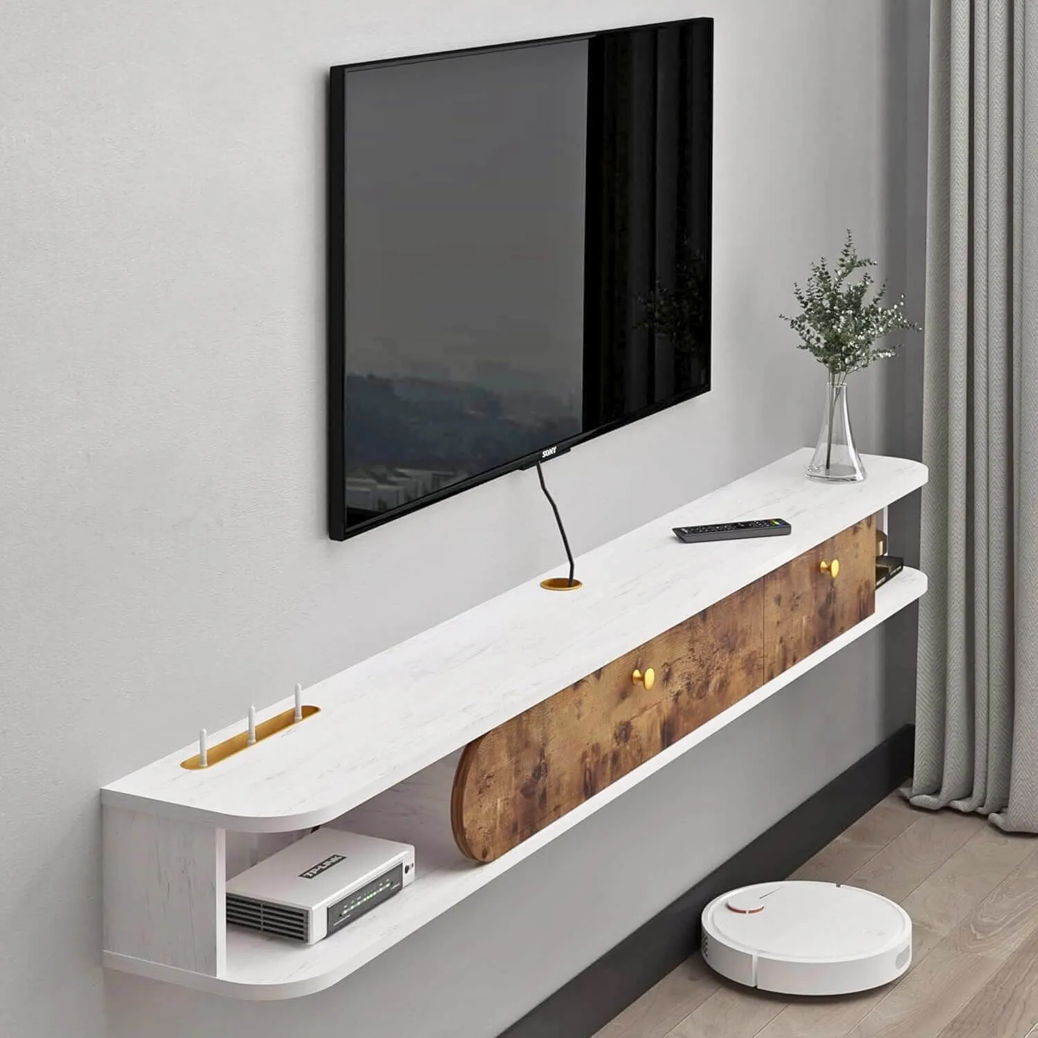 Custom Bareo Floating TV Stand