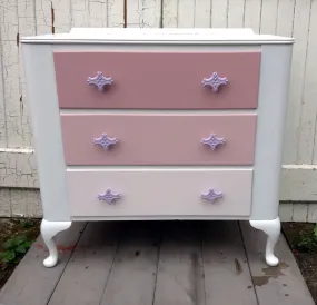 Custom listing for Emma Refurbished hand painted children's bedroom furniture wardrobe and Chest of Drawers by Emily Rose Vintage