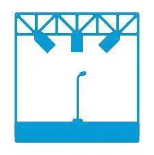 Da-Lite Fast-Fold Truss Replacement Surface ONLY Da-Mat 8-6X14-4 HDTV 16:9 Da-Mat
