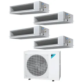 Daikin 4-Zone Concealed Ducted Hyper Heat Mini-Split 36000 BTU Heat Pump Air Conditioner 9k   9k   12k   15k - 15.9 SEER2