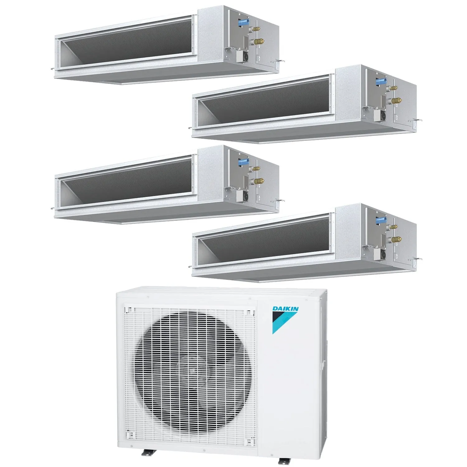 Daikin 4-Zone Concealed Ducted Mini-Split 48000 BTU Heat Pump Air Conditioner 9k   12k   12k   24k - 14.5 SEER2