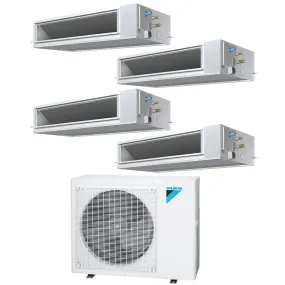 Daikin 4-Zone Concealed Ducted Mini-Split 48000 BTU Heat Pump Air Conditioner 9k   12k   12k   24k - 14.5 SEER2