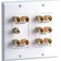 Datacomm 45-0060 2-Gang 5.1 Surround Sound Wall Plate White