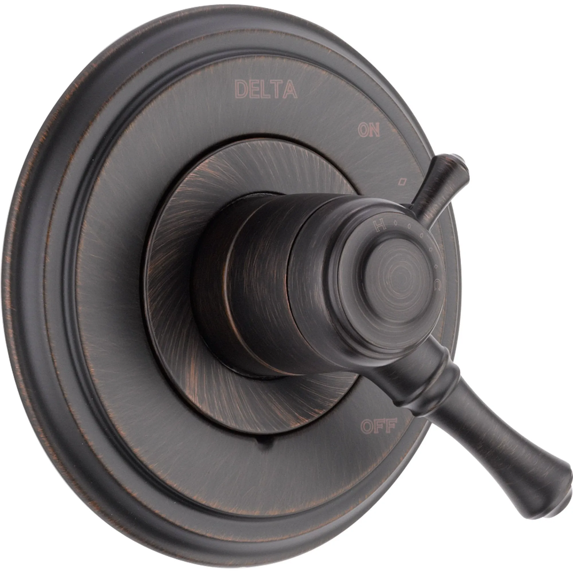 Delta Cassidy Two Handle Venetian Bronze Shower Faucet Control with Valve D110V