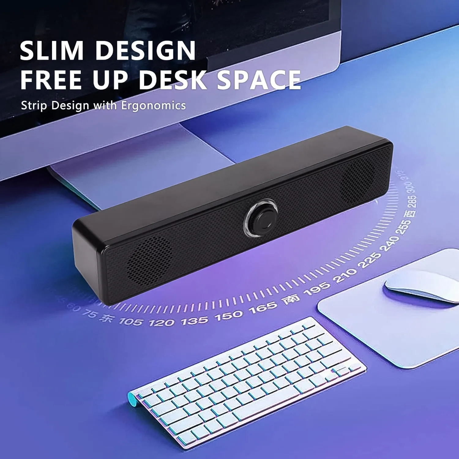 Desktop USB Powered Speaker Plug & Play 1 Pc
