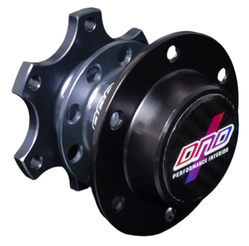 DND Spline V1 Quick Release Steering Wheel Hub (Carbon Fiber Cover) Anodized