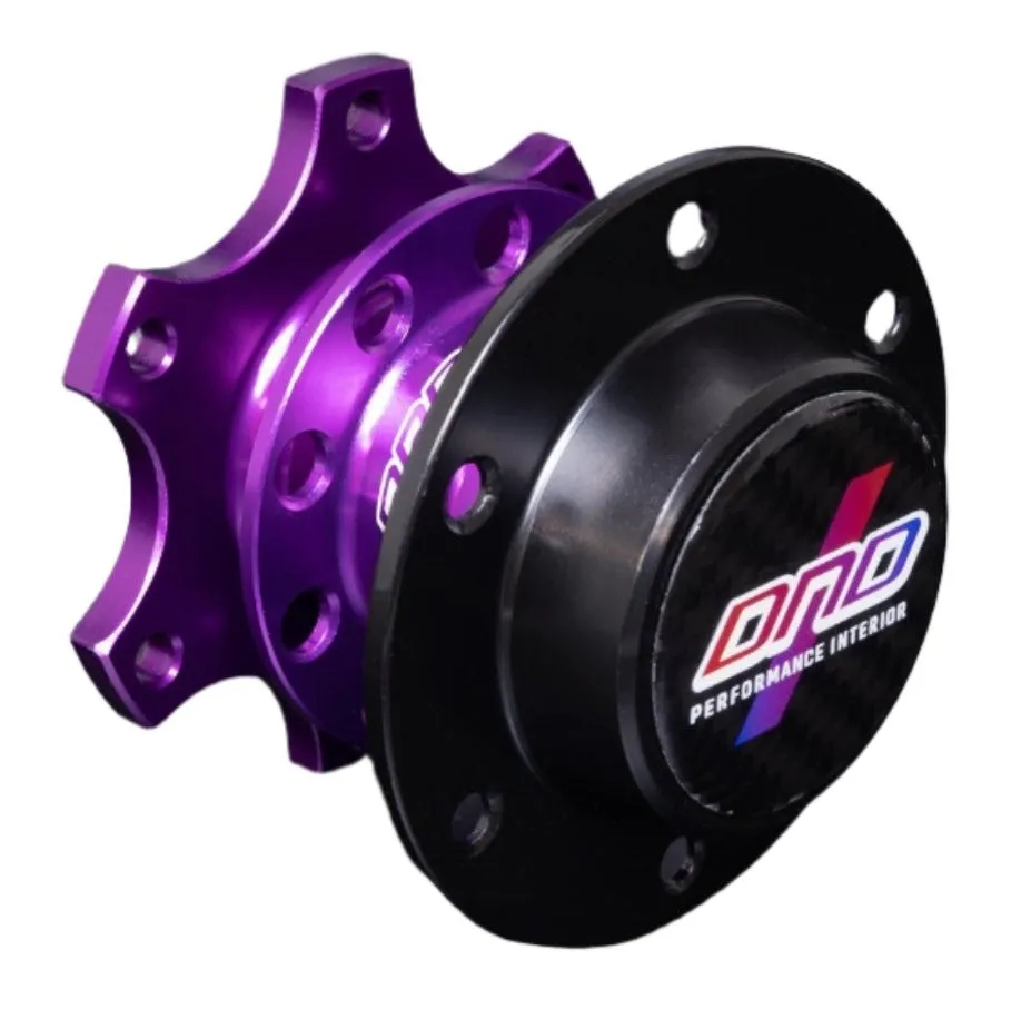 DND Spline V1 Quick Release Steering Wheel Hub (Carbon Fiber Cover) Anodized