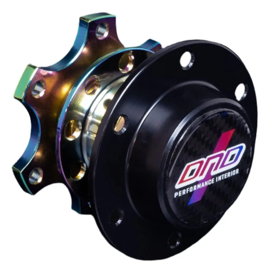 DND Spline V1 Quick Release Steering Wheel Hub (Carbon Fiber Cover) Anodized