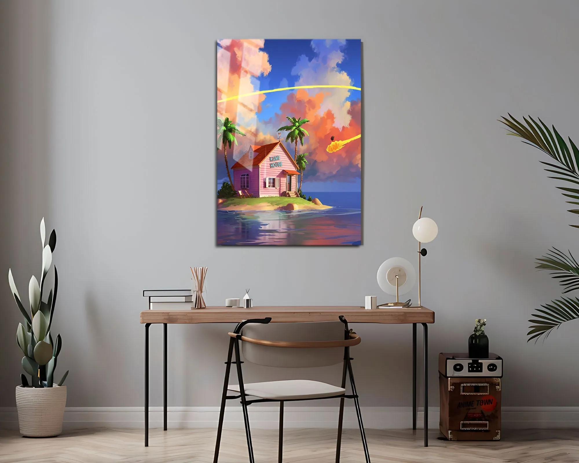 Dragon Ball Kame House Metal Poster