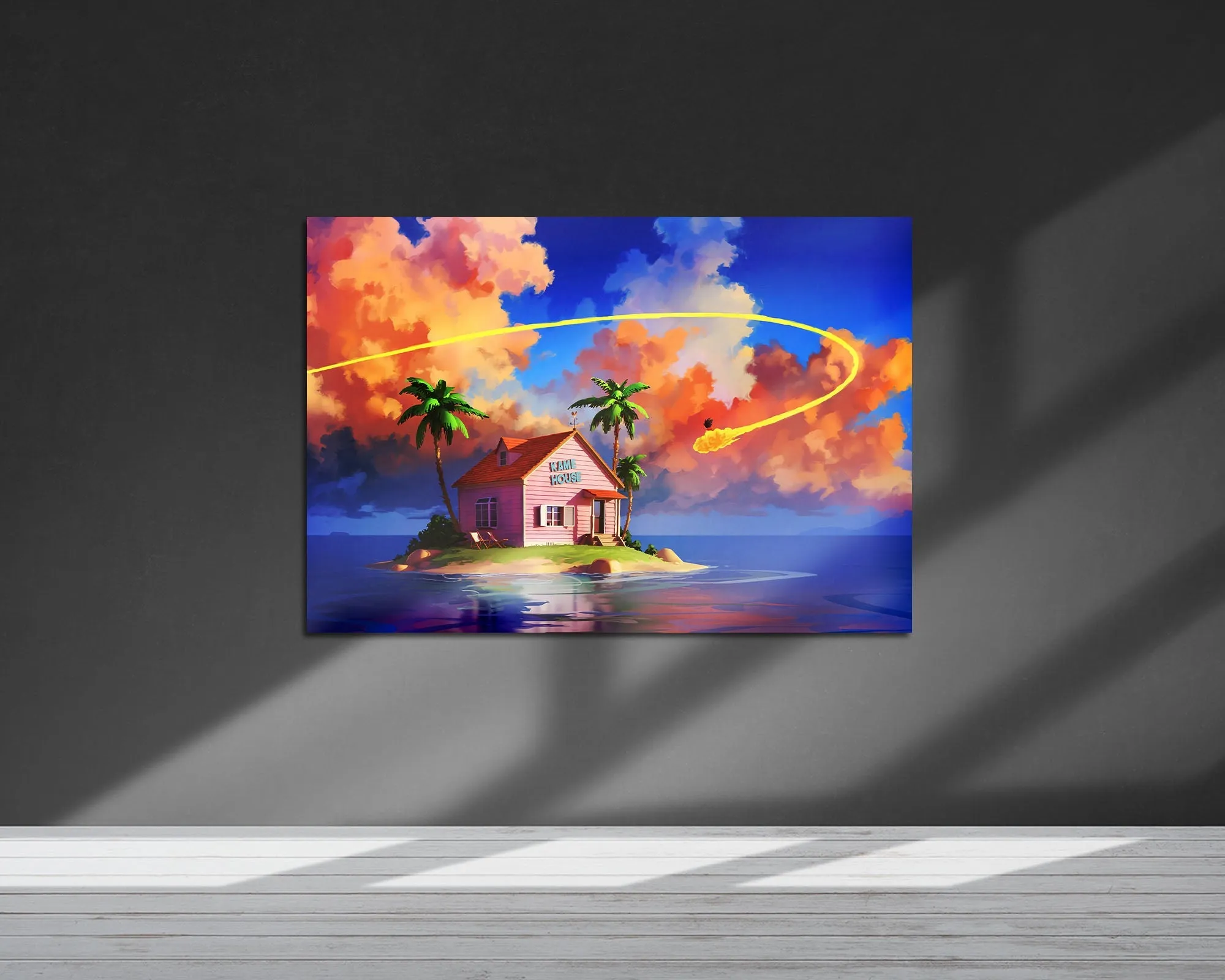 Dragon Ball Kame Island Metal Poster