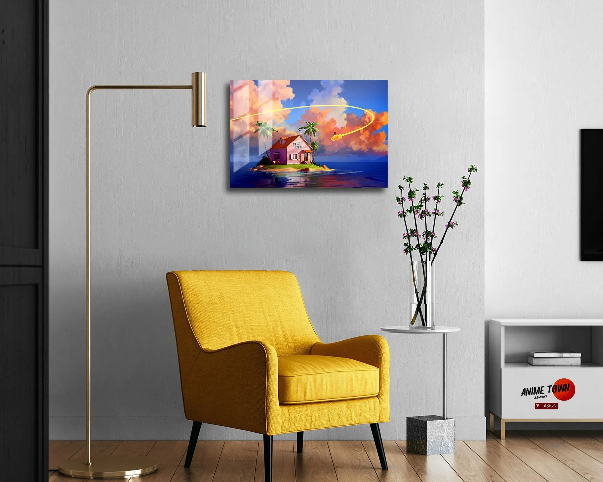 Dragon Ball Kame Island Metal Poster