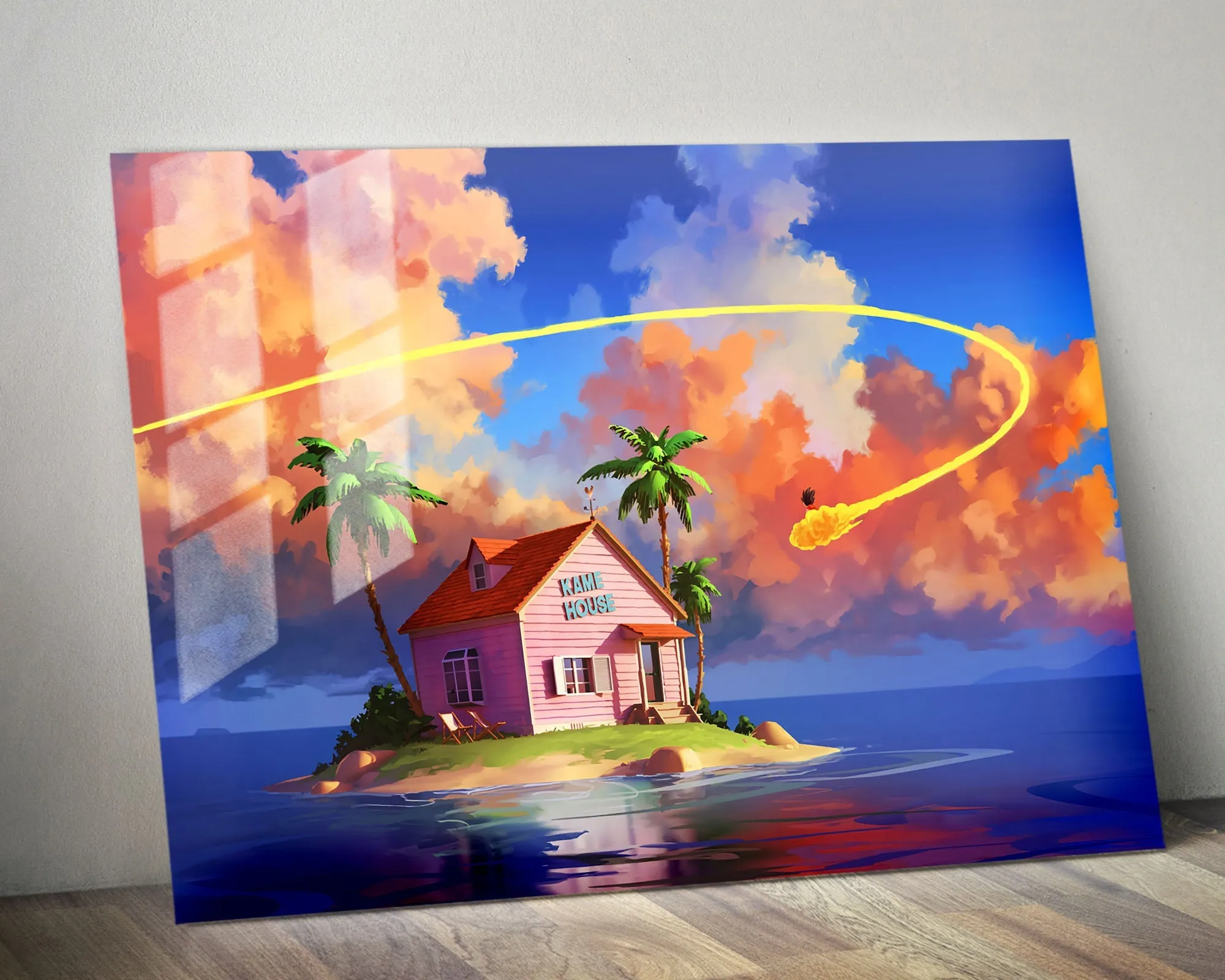 Dragon Ball Kame Island Metal Poster